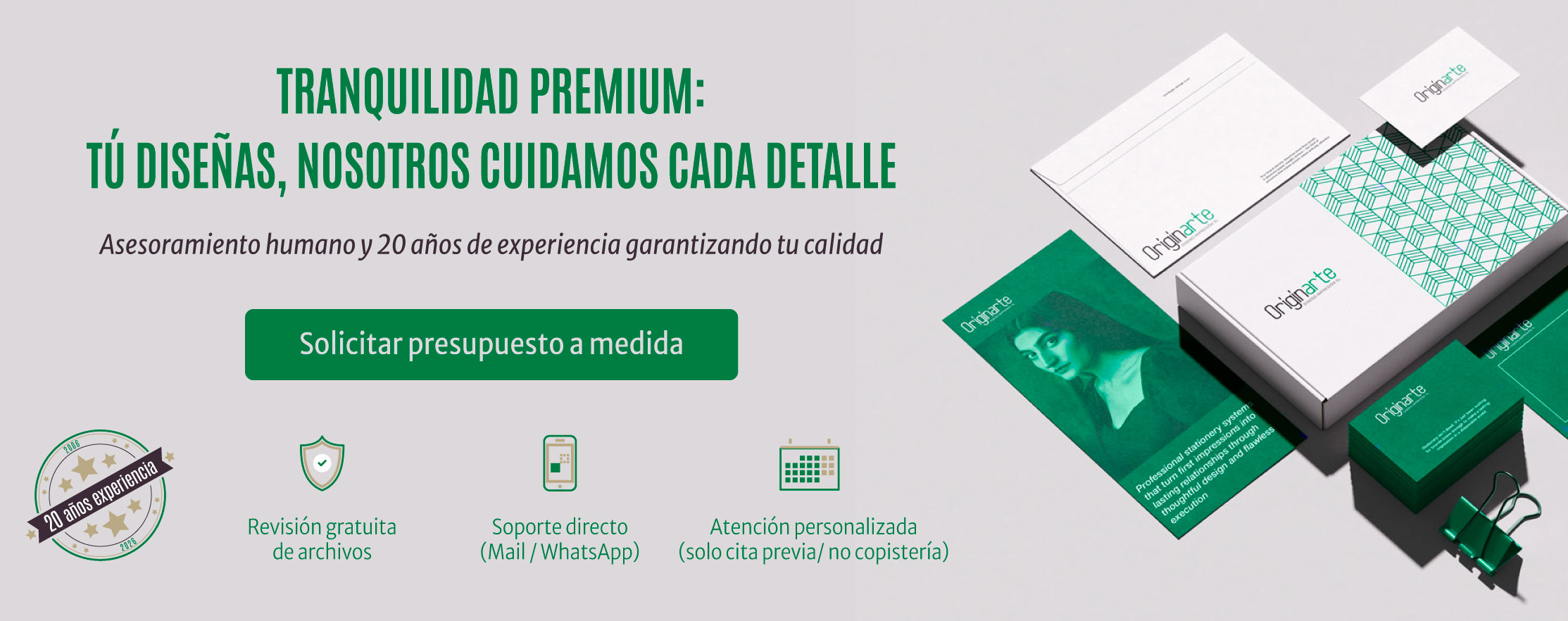 Imprenta online Originarte - Especialistas en packaging y folletos de alta gama